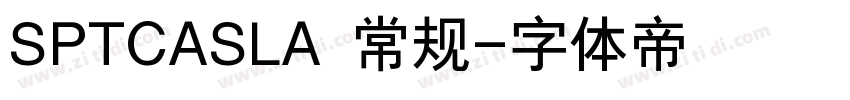 SPTCASLA 常规字体转换